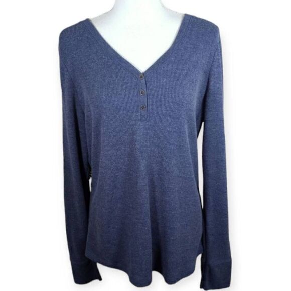 FADED GLORY BLUE HENLEY SZ.XXL EUC. - Picture 1 of 3